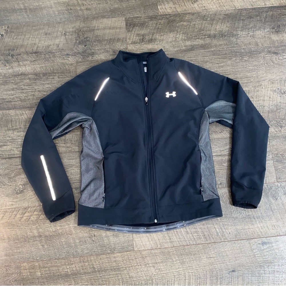 Under Armour Coldgear Men’s Regular Large Soft Shell Full Zip Jacket Windbreaker